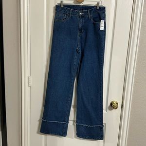 New York and Company jeans with wide leg cuff